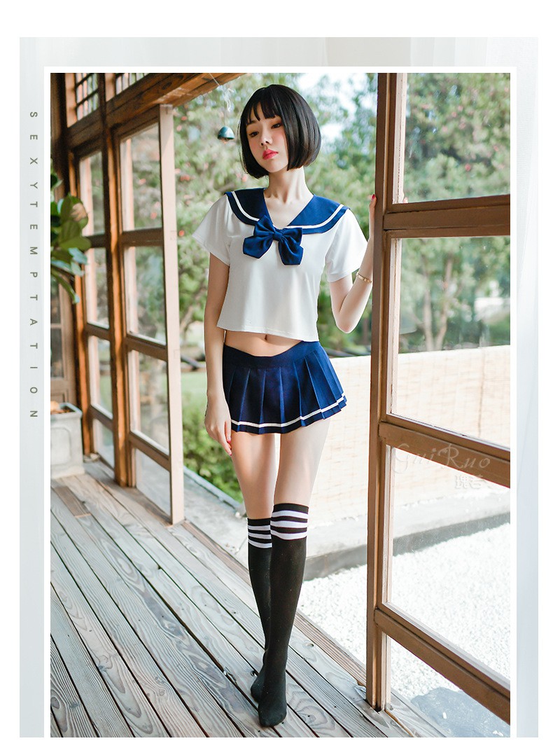 性感诱惑水手情趣内衣学生装小胸日系清纯jk制服透视软妹可爱套装费琳