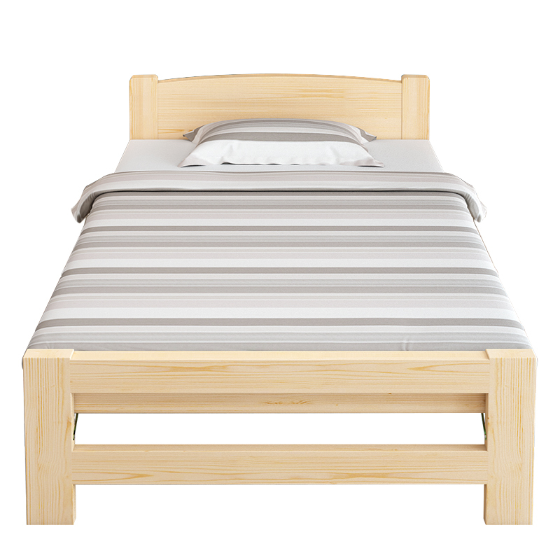 洛伊丽 折叠床简易单人床实木板床1米90公分宽午睡床便携式80cm床出租