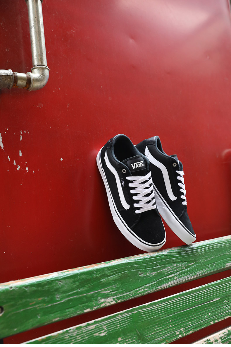 vans范斯秋季新款低帮男鞋faulkner黑色休闲板鞋vn000sjvc4r