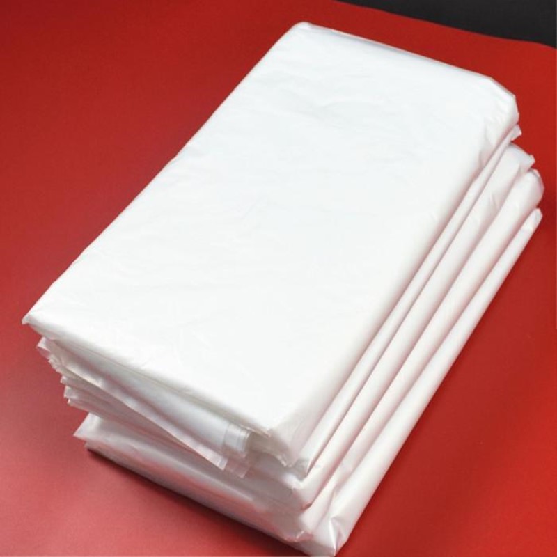 白色平口透明加厚打包搬家衣服防尘袋子5个袋子实惠价80110厘米厚6丝