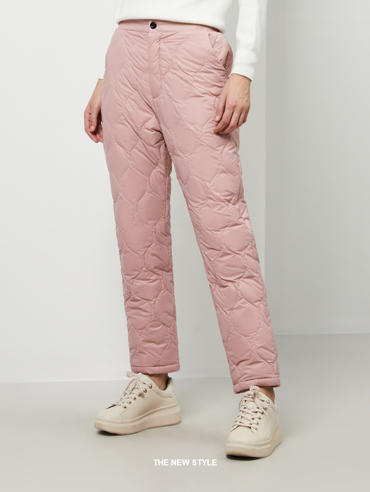 波司登outlets奥莱新款女秋冬季加厚保暖羽绒长裤居家裤b90130010