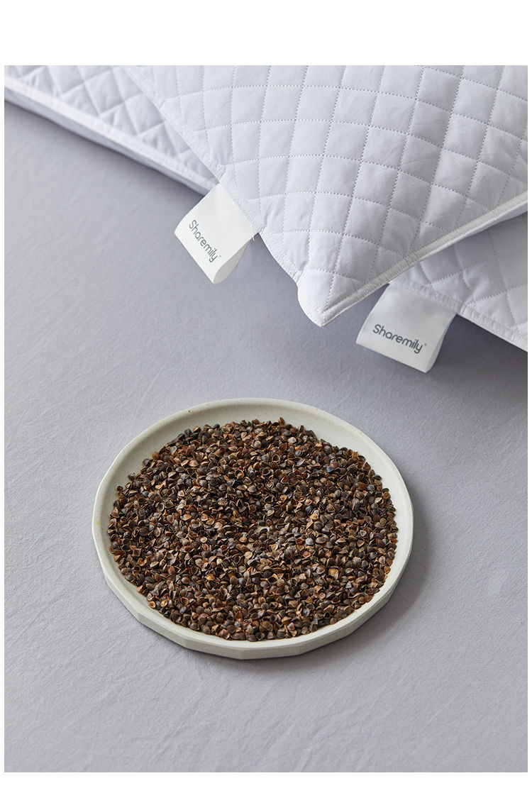 纯荞麦枕头成人护颈档荞麦皮枕芯荞麦壳一对家用学生宿舍女