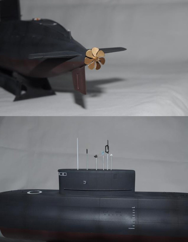 小号手拼装舰船军事模型 仿真潜水艇1/144 基洛级核潜艇 成人船模
