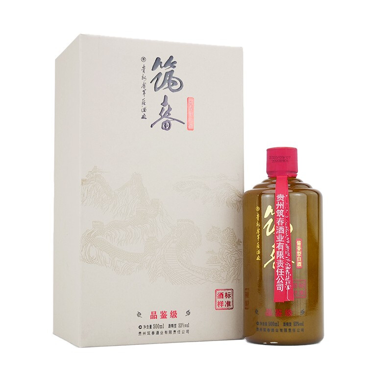 筑春酱香型白酒品鉴级53度500ml6瓶整箱装