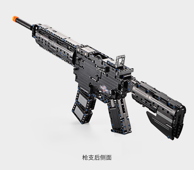 双鹰拼装积木儿童玩具兼容乐高男孩儿童玩具6-14岁 m4a1突击-c81005