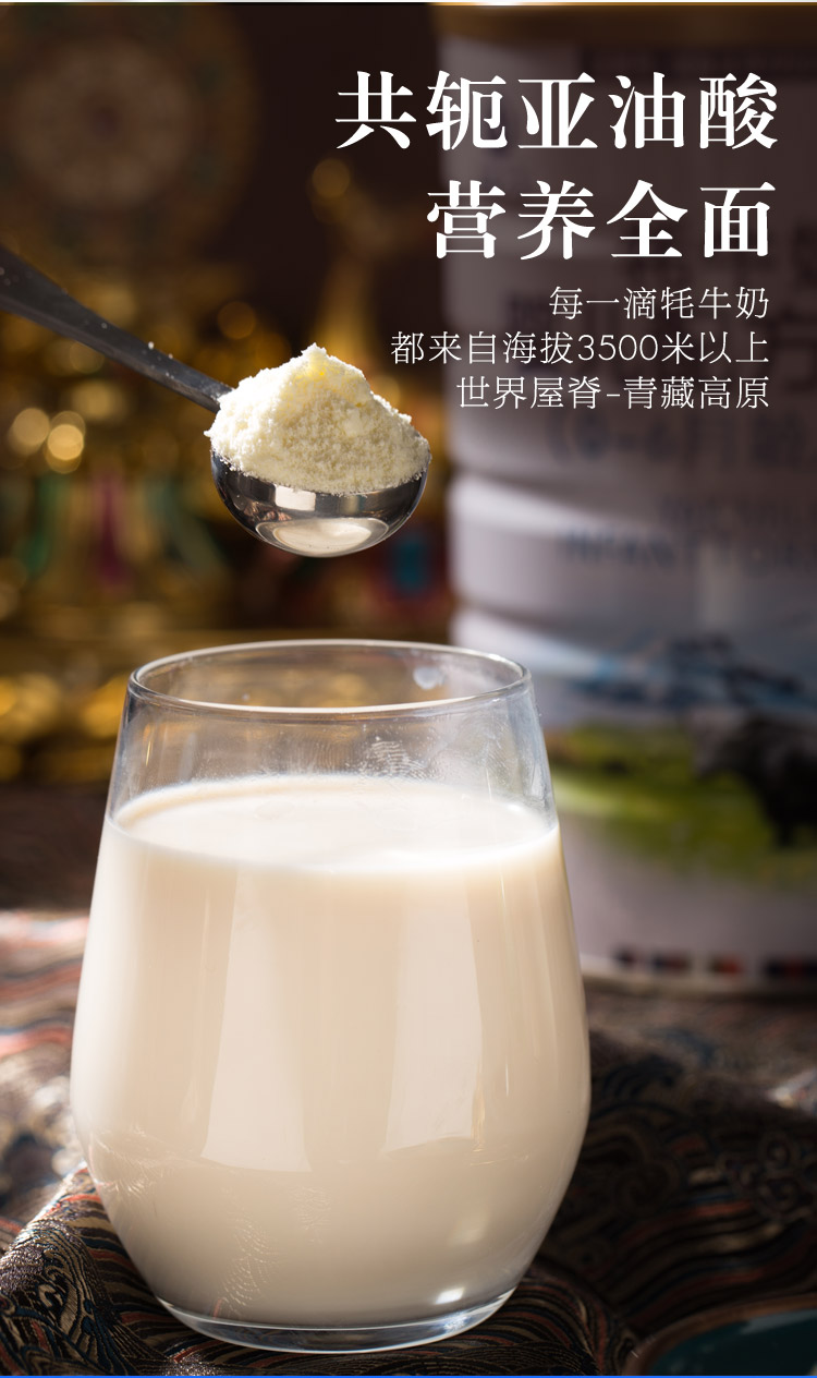 高原之宝2段较大婴儿宝宝牦牛奶配方乳粉800g罐装适6-12月龄