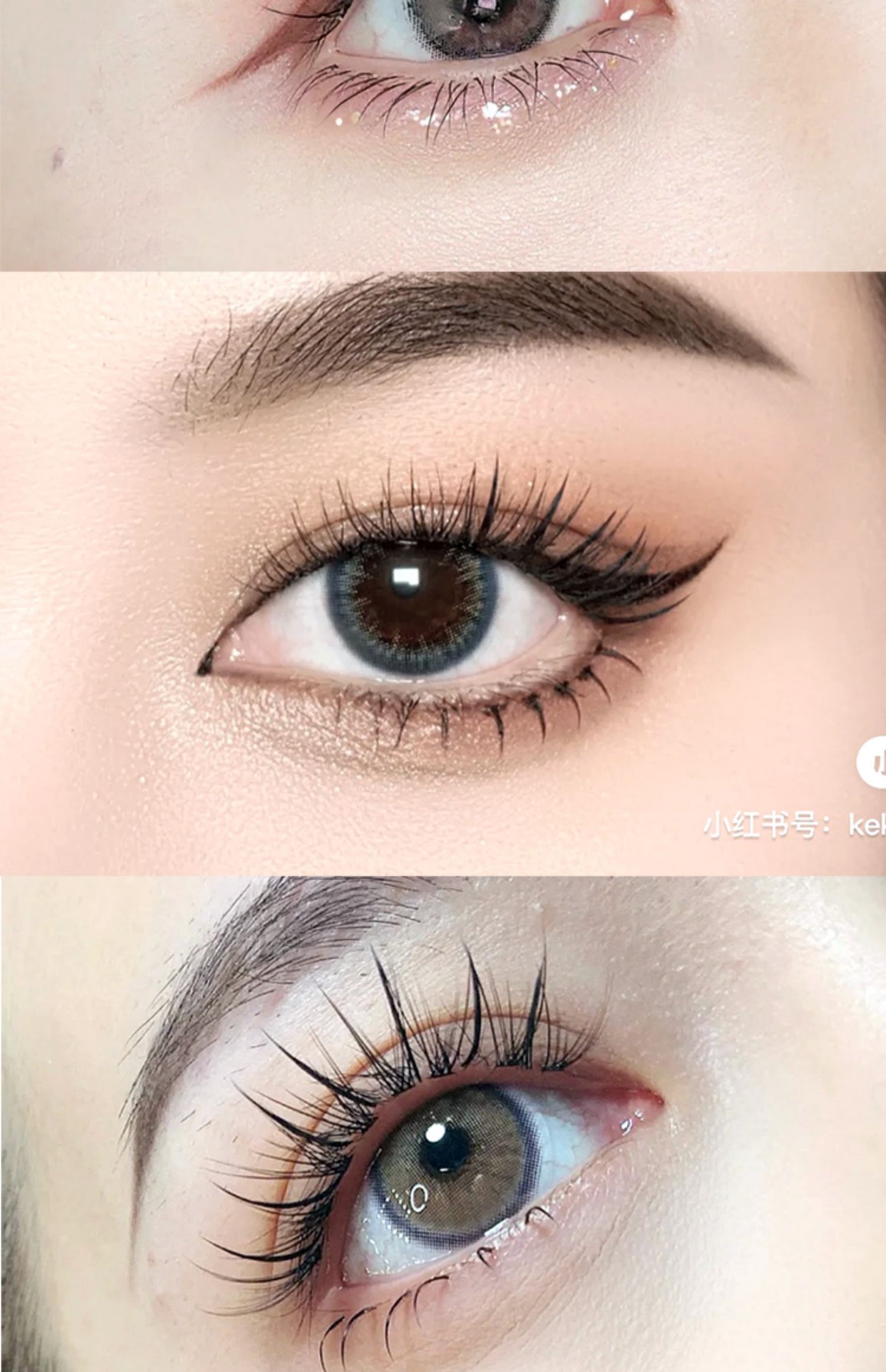 a型仙女毛仙子毛单簇假睫毛点缀分段自然仿真c翘虞书欣同款组合装