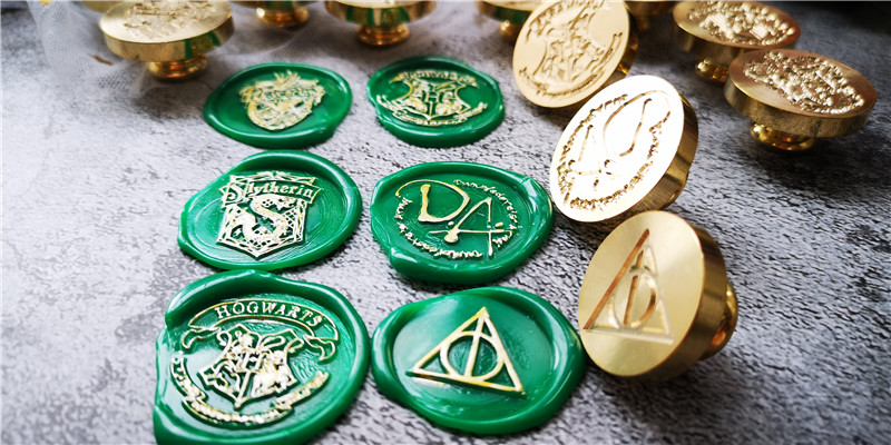 火漆印章哈利波特魔法学院印章头火漆封蜡信封礼物印章铜头哈利波特01
