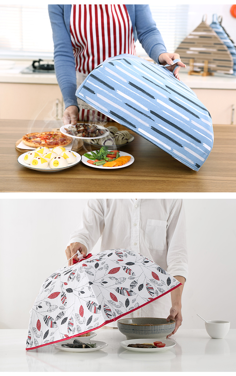 菜罩饭桌盖菜罩家用折叠盖菜罩厨房铝箔保温食物罩盖菜罩子家用冬季
