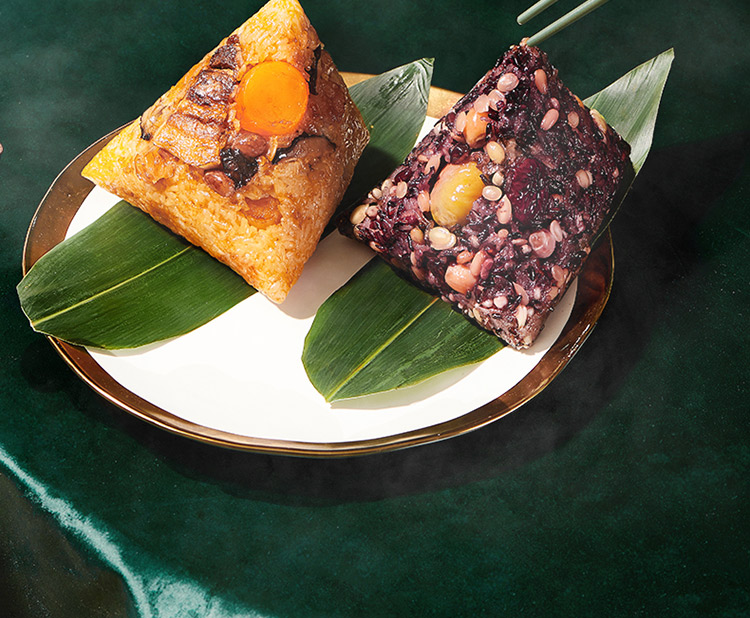 元祖端午龙粽三宝干冰快递9入盒