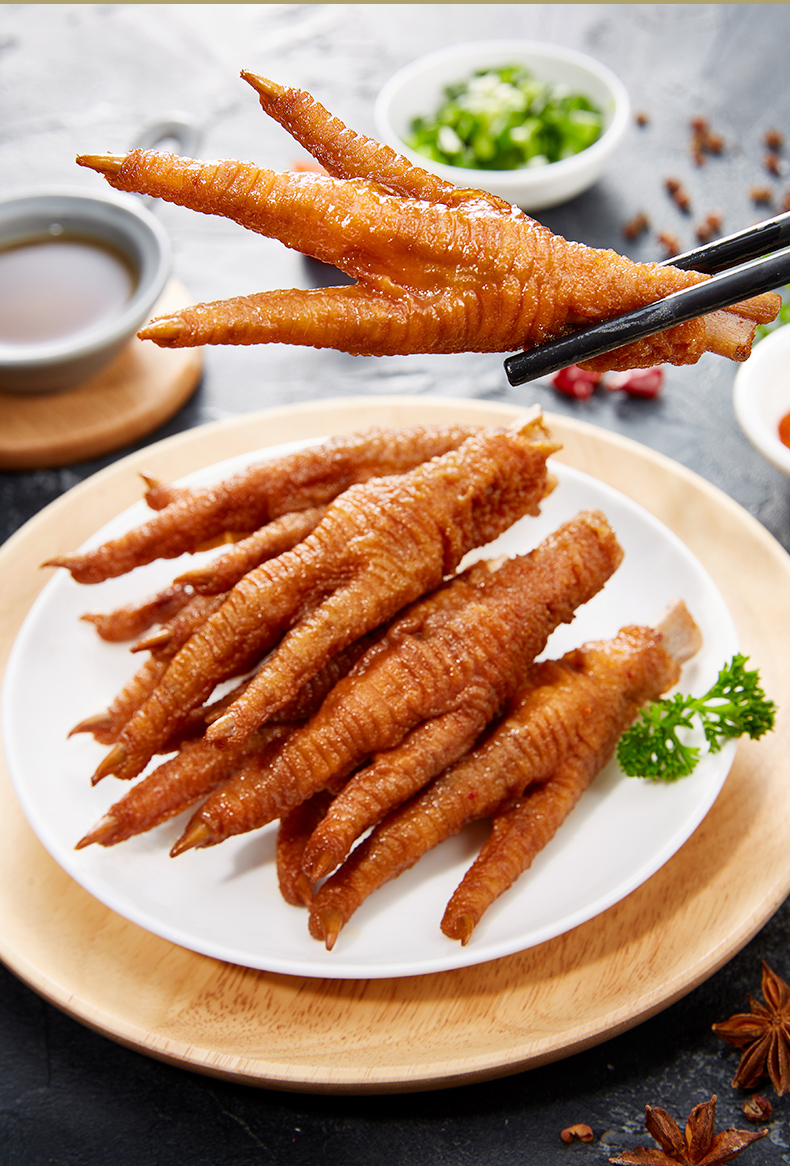 三凤桥卤味小食 三凤桥虎皮凤爪180g*3袋真空袋装卤鸡爪卤味鸡脚休闲