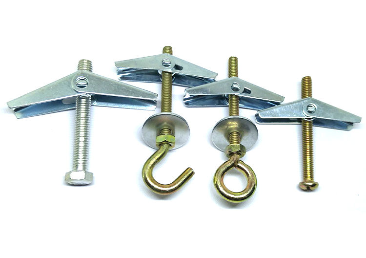 兰花夹石膏板膨胀螺丝中空挂钩加长铁飞机电热水器空心墙钩子吊钩 圈