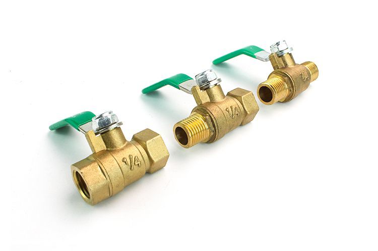 加厚气动铜球阀空压机全铜水阀阀门水管气管自来水开关2分3分宝塔 双