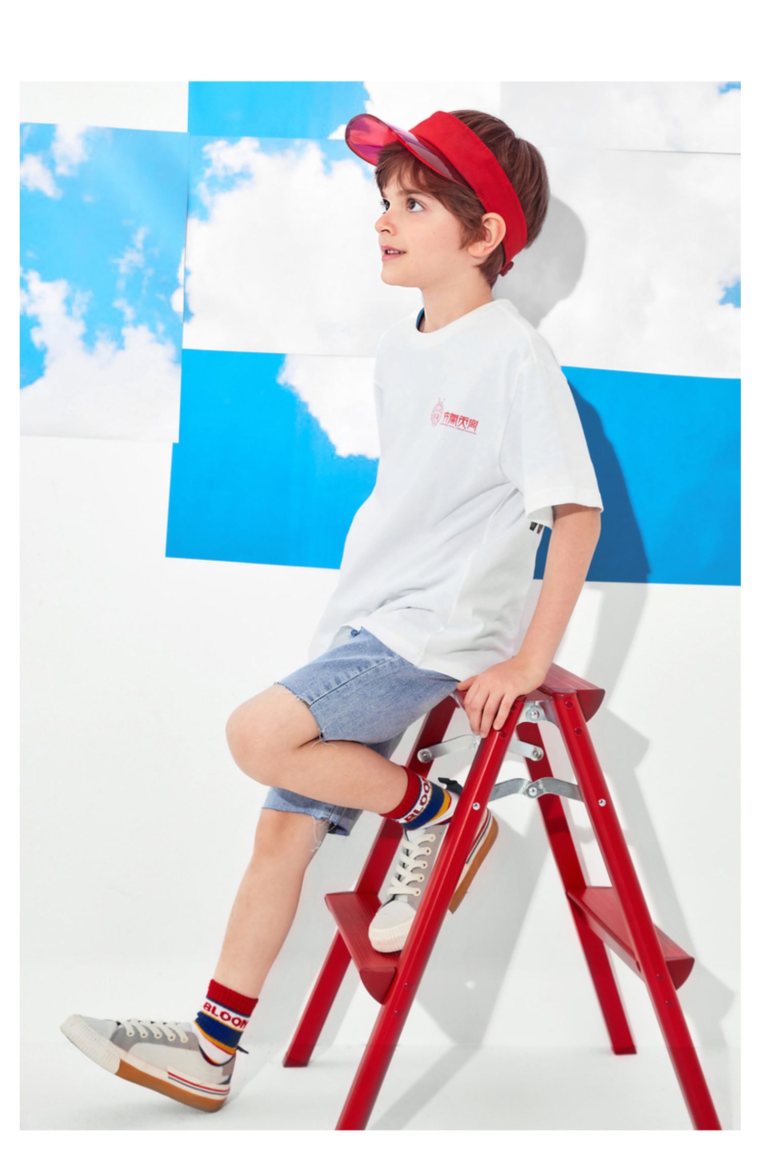 大闹天宫ip巴拉巴拉童装t恤2021新款夏装男童女童短袖亲子装黑色