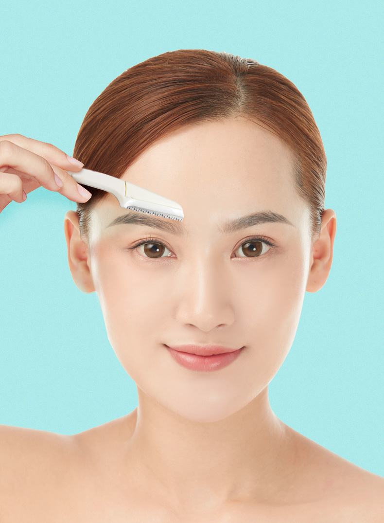 修眉刀刮眉刀片全套装剃眉男女士专用初学者器折叠安全型 三维工匠