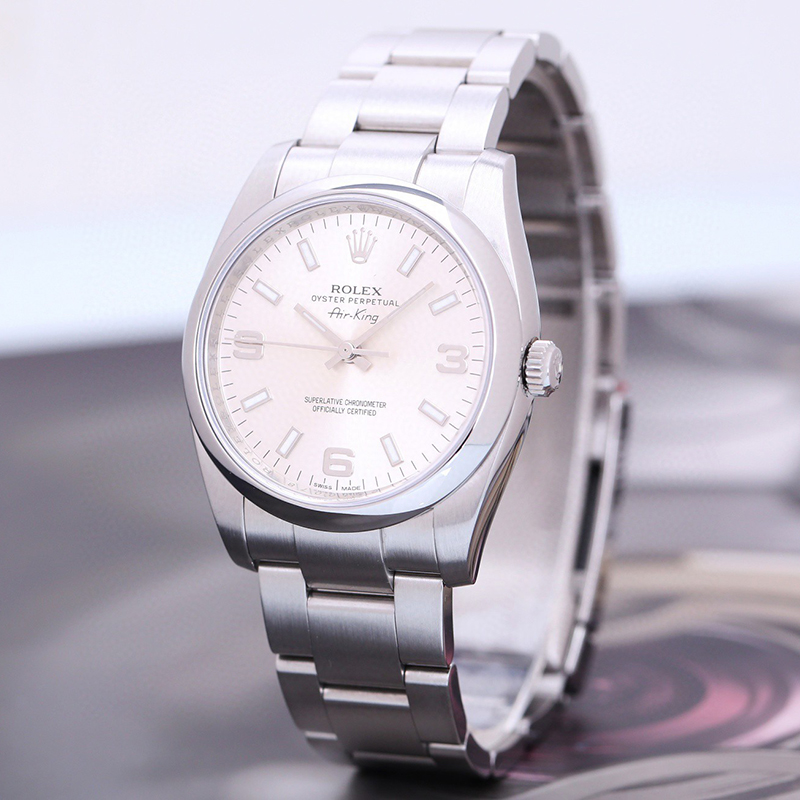 二手95新劳力士男表蚝式恒动系列114200自动机械手表二手正品