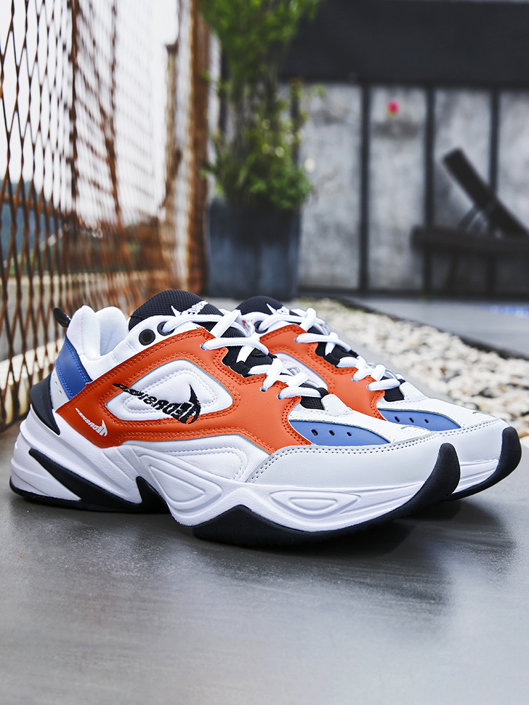 足步仙m2k网红冬季老爹鞋男ins潮复古宇航员增高透气女跑步鞋