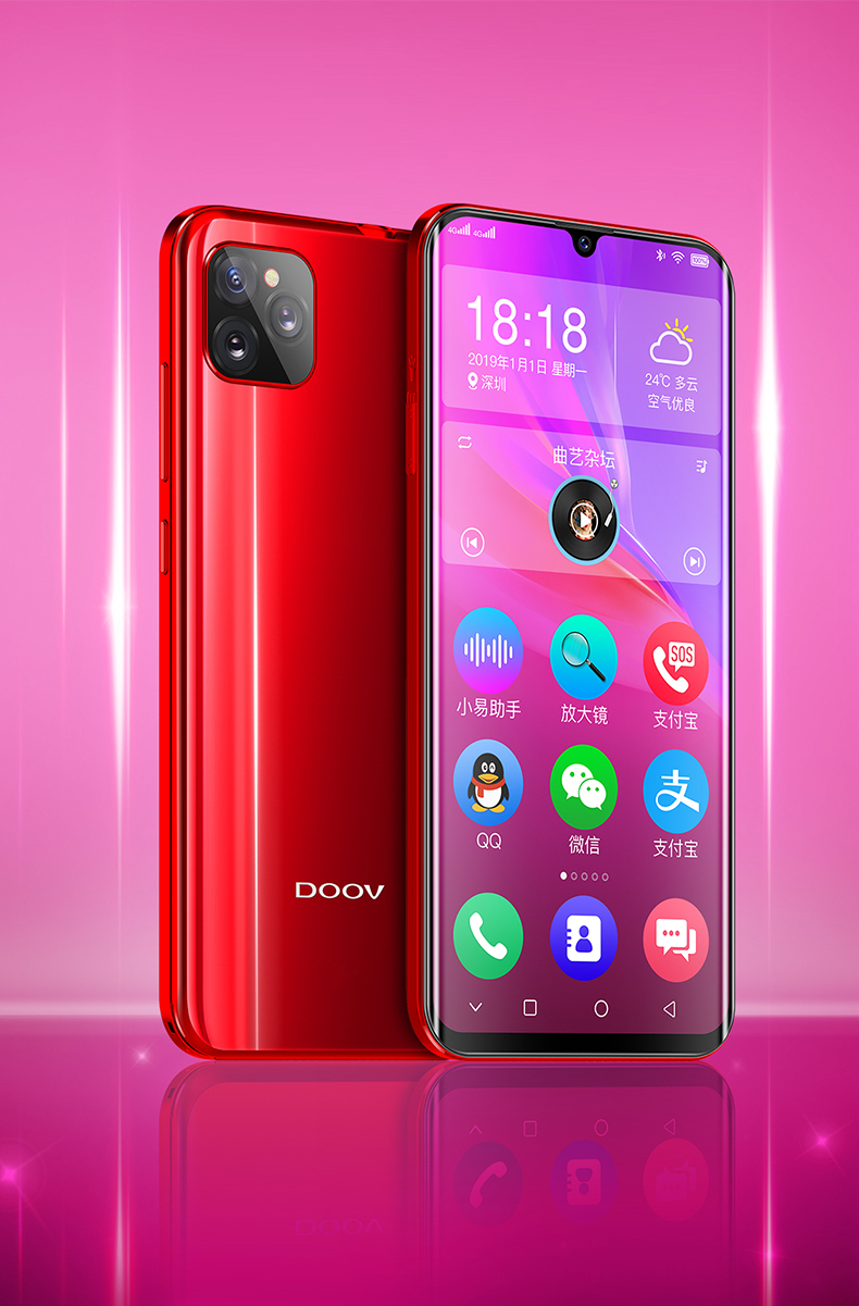 朵唯(doov)手机d19 朵唯(doov)d19/x11 全网通4g 3gb 32gb 水滴全面屏