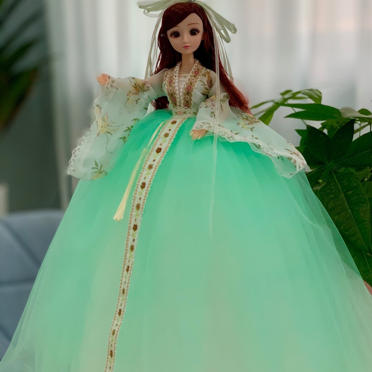 婚纱芭比娃娃大号迪士尼公主爱莎白雪公主女孩玩具生日礼物白雪