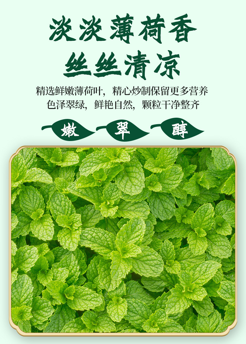 庄民薄荷叶颗粒75g/罐 薄荷叶干 花草茶 可泡水茶饮