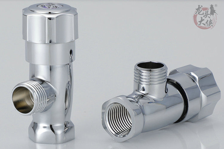 全铜内牙三角阀4分直通阀内丝内螺纹进水阀冷热角阀热水器水阀