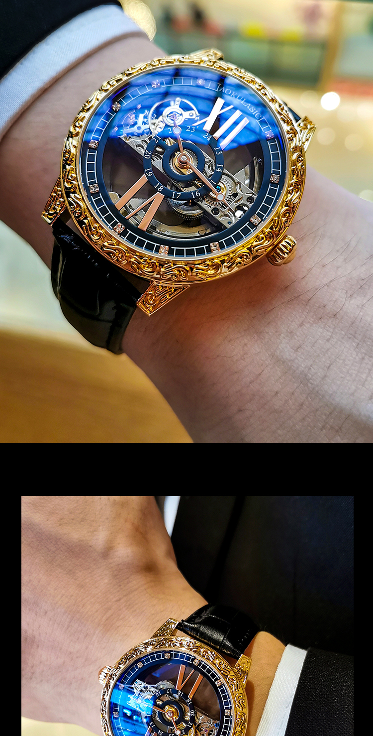 【奥古拉斯(aokulasic ak)机械表xy】 奥古拉斯瑞士工艺全自动机械表