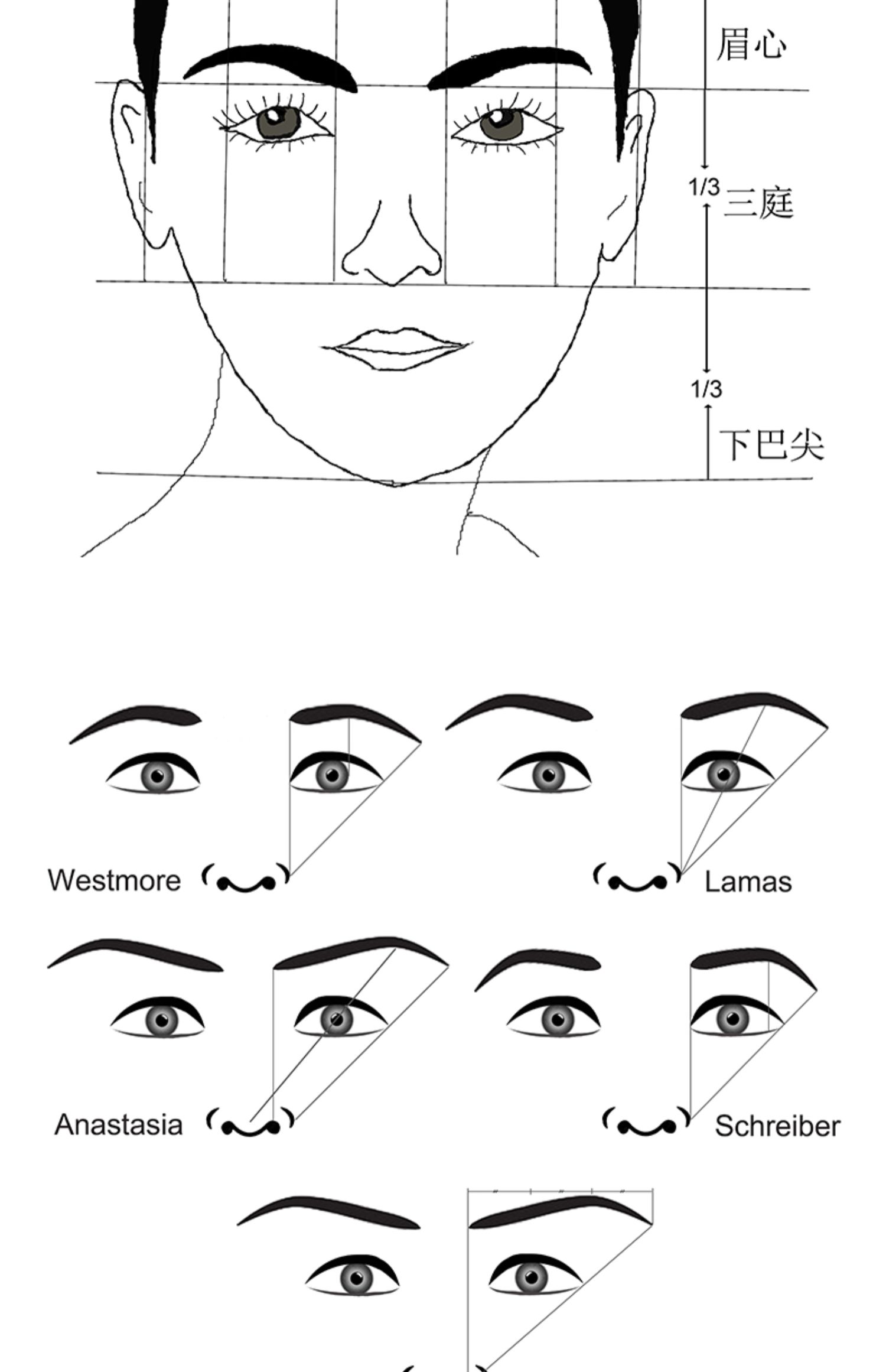 头面部毛发美学种植与文饰医学美容整形技术女性发际线鬓角眉毛睫毛