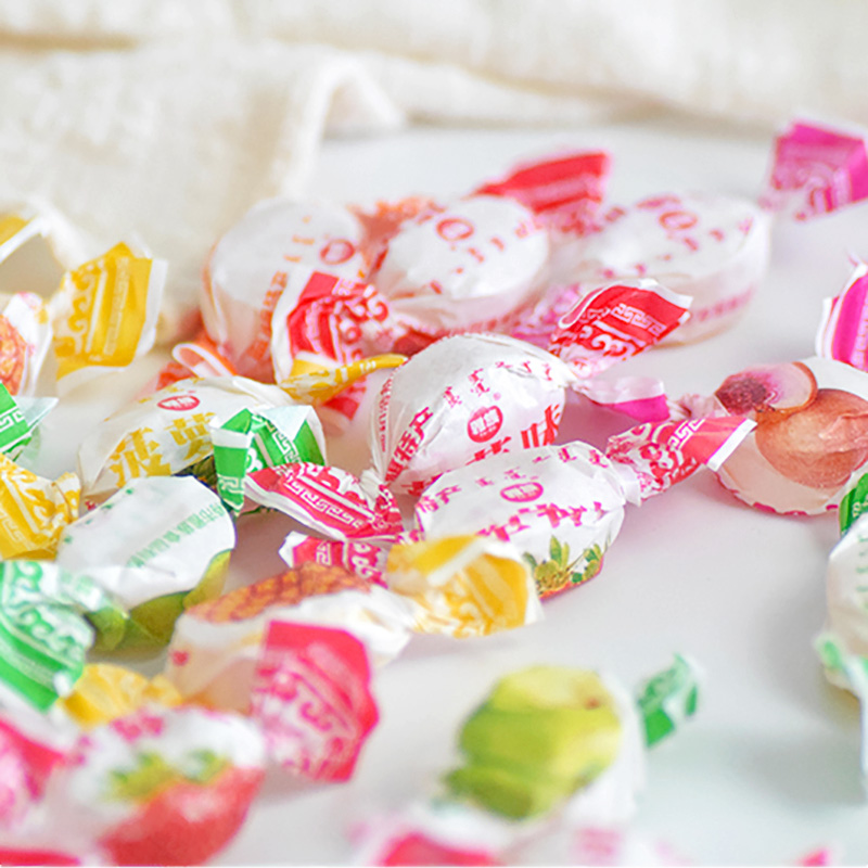 水果硬糖1000克糖果老式果味糖硬糖混合多味怀旧水果糖喜糖零食