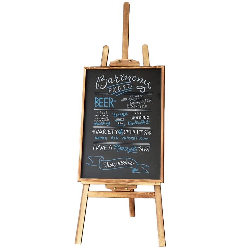 奶茶咖啡店铺支架式智扣小黑板餐厅门口创意宣传美甲广告家用挂式教学