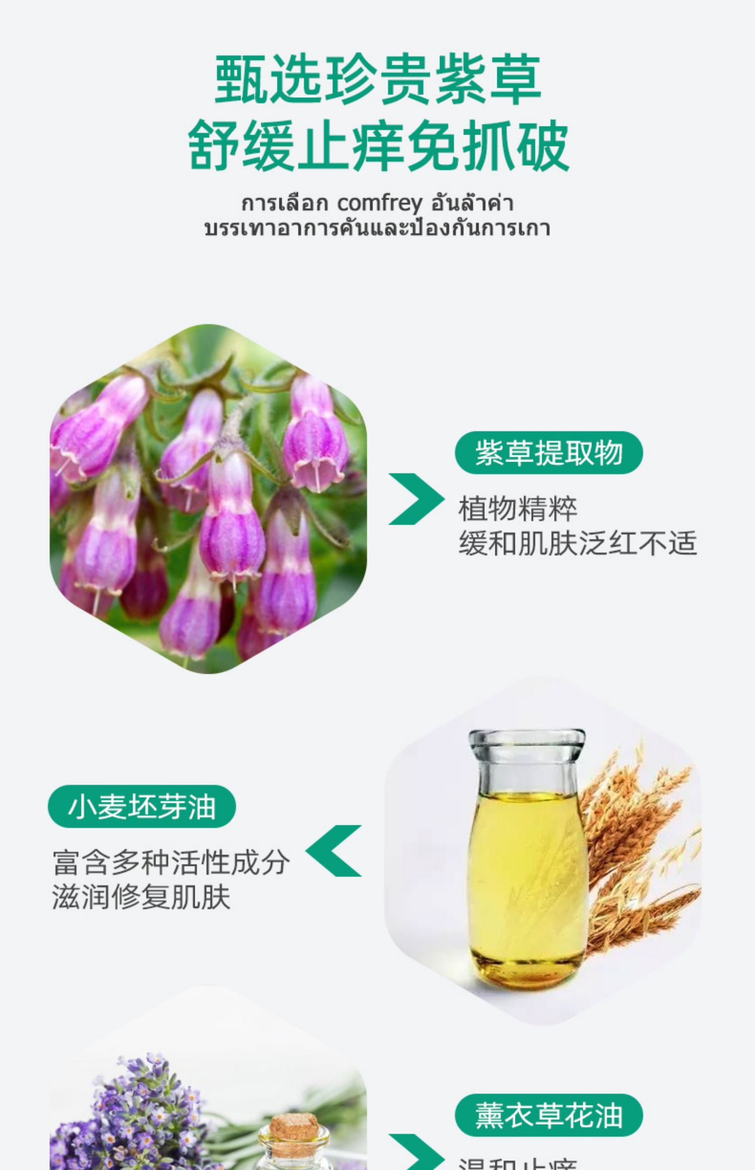 mistolin驱蚊驱虫 泰国紫草膏婴儿宝宝孕妇专用跳蚤蚊虫叮咬消肿儿童