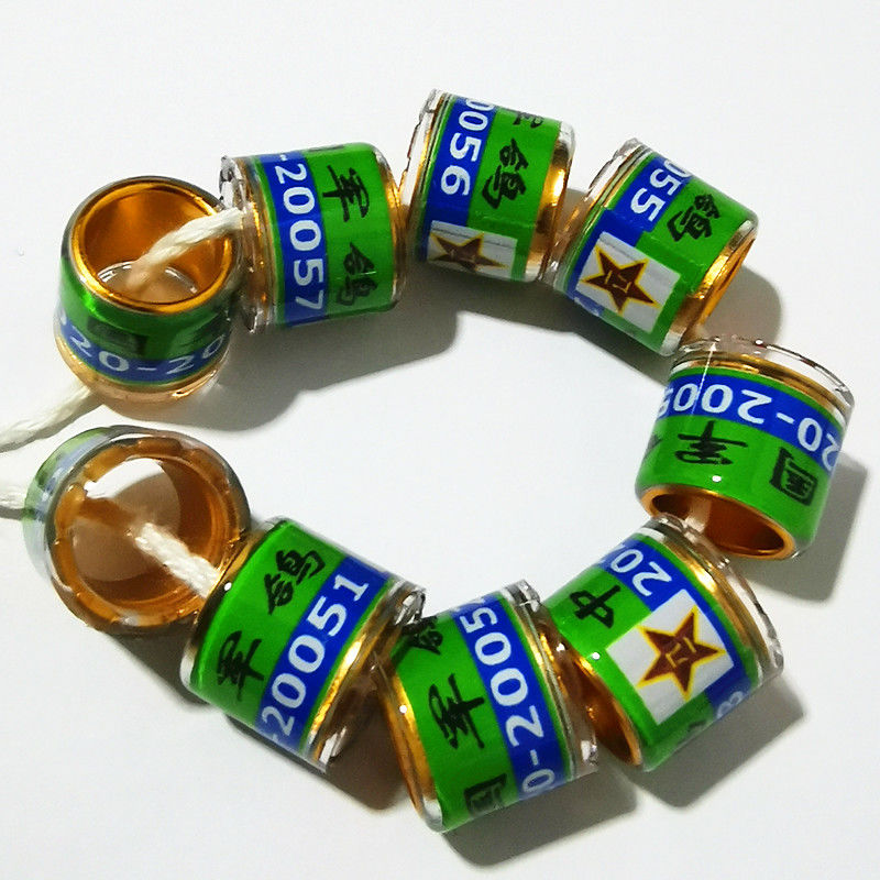 《2021年中国昆明军鸽环纪念环鸽子足环脚环信鸽用品用具鸽环种鸽环