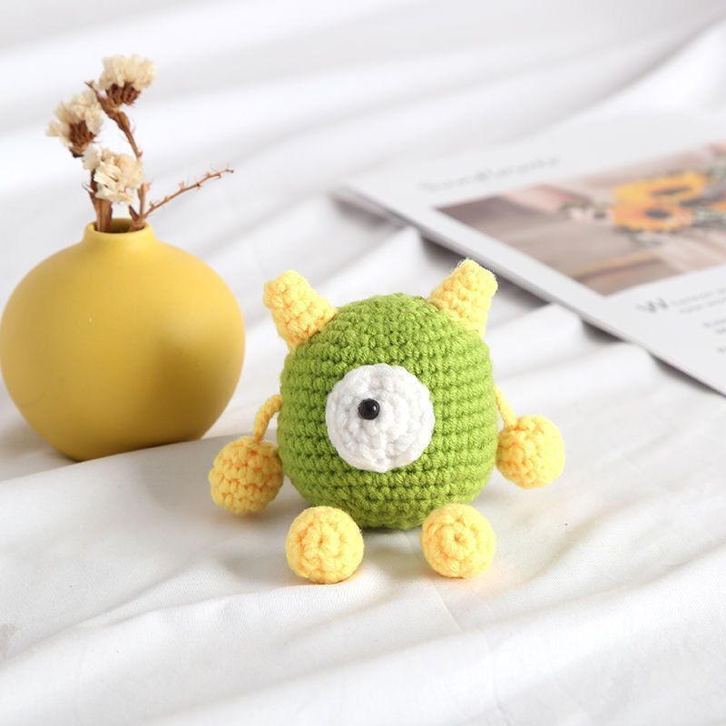 手工diy材料包毛线编织手工制作包包挂件迷你玩偶钥匙扣送礼物篮球