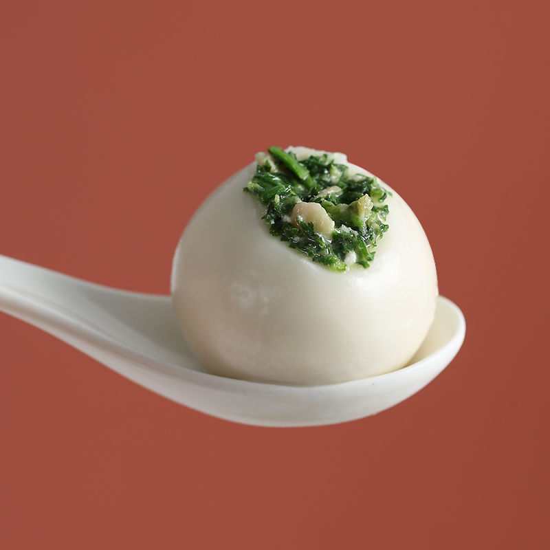 荠菜大汤圆青菜糯米汤团元宵咸汤圆猪肉半成品商用鲜肉馅软糯