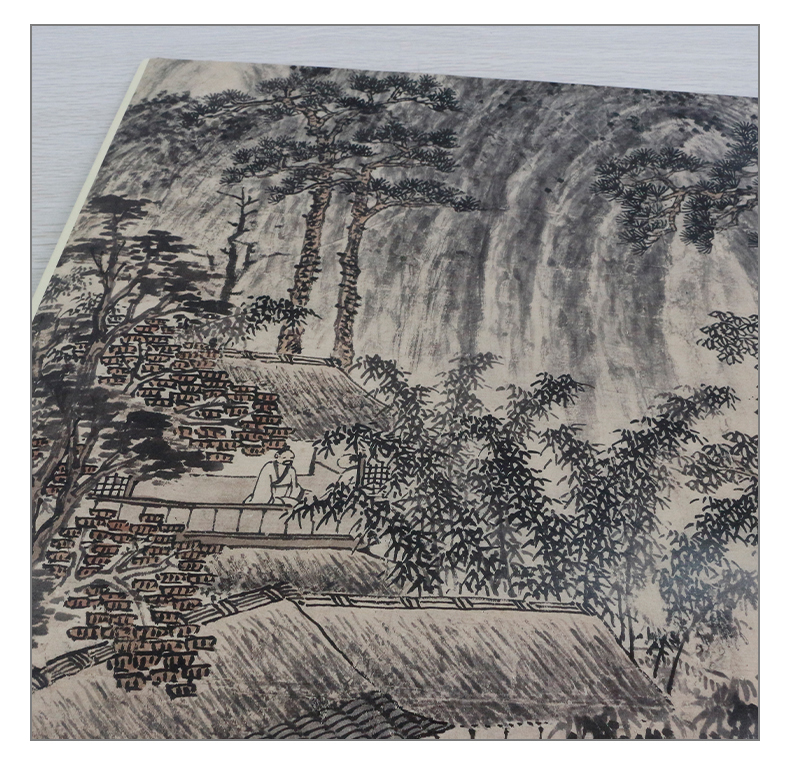 《【诺森正版】【原大】中国画教学大图临摹范本 明 沈周 瀼西草堂图