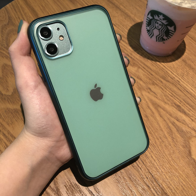 iphone11手机壳磨砂透明苹果11promax新款电镀xsmax软壳超薄xrx