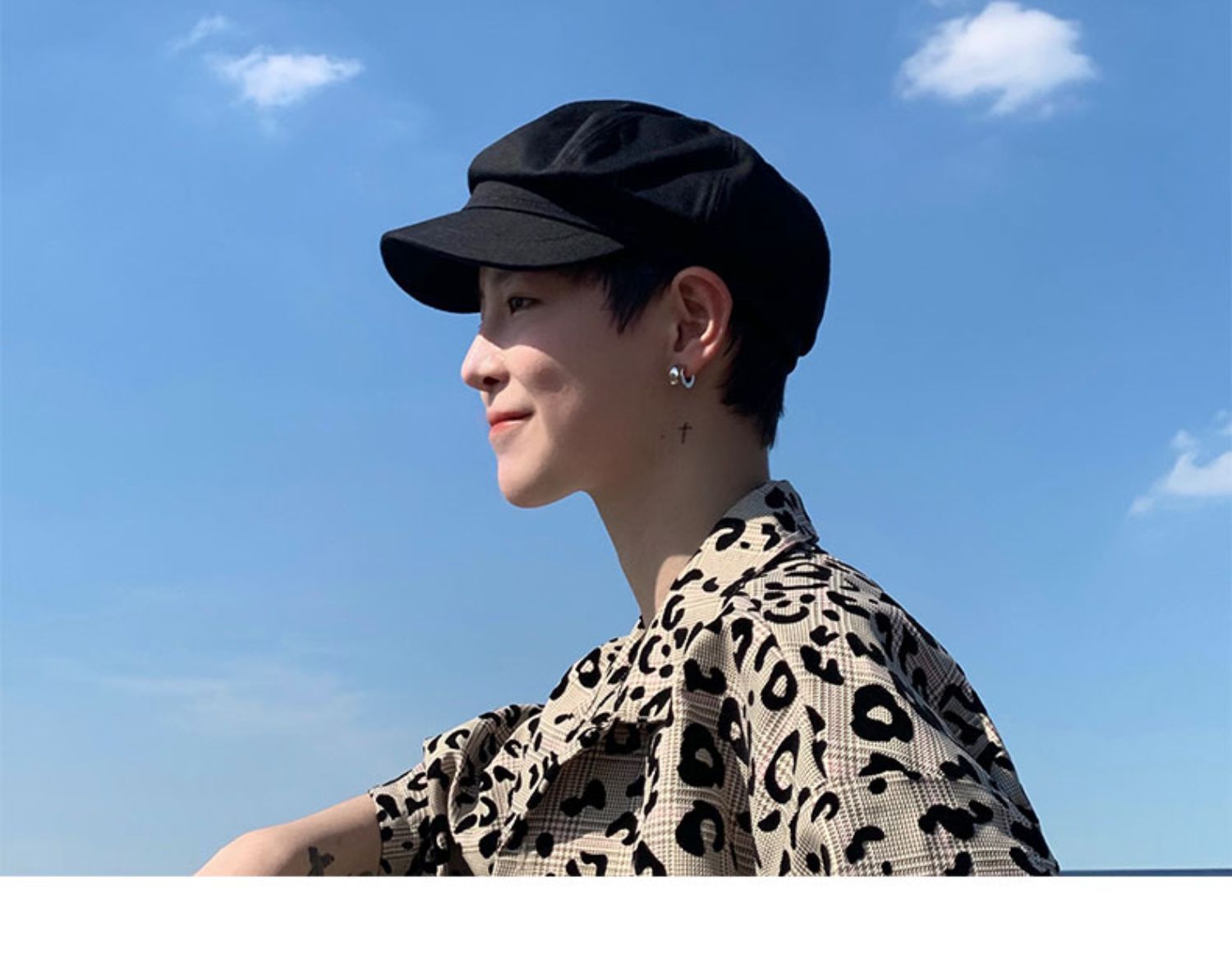 new lake复古八角帽男潮大头围英伦日系报童男生画家百搭贝雷帽男春秋