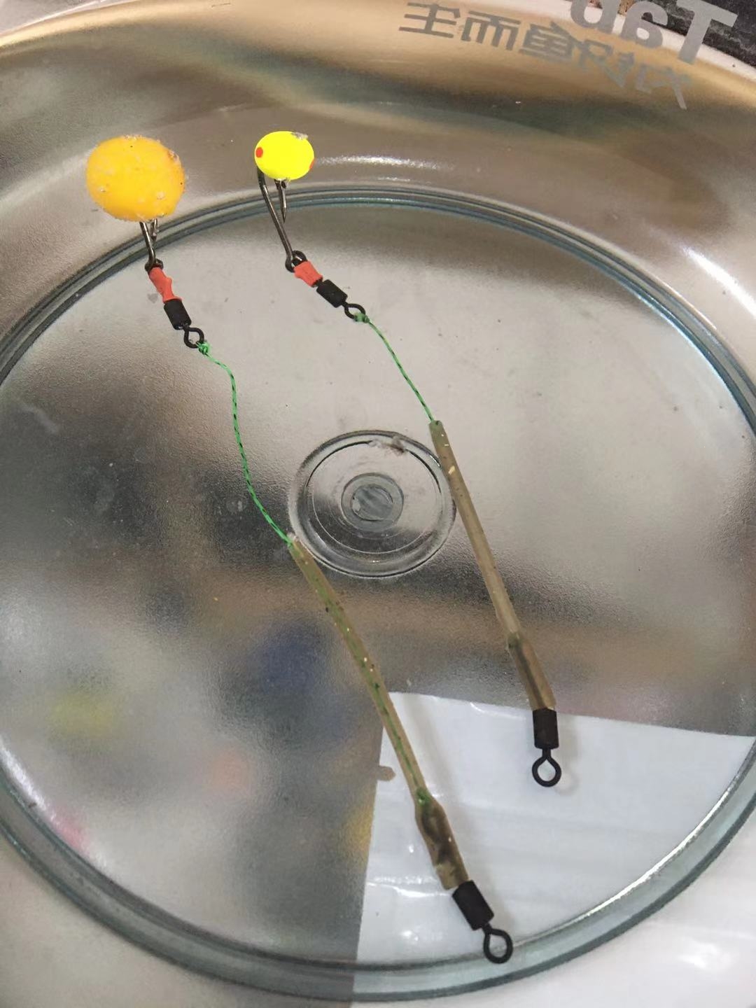 欧式返底钓法钓鱼浮球珠珠青草闪电客鲤鱼手工绑制单钩钓组