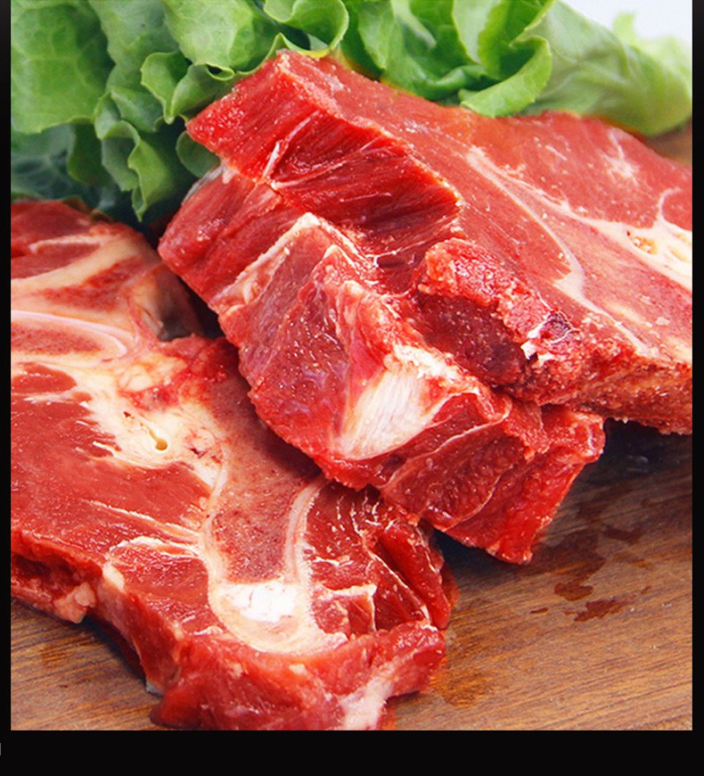 彦伯精选进口原料品质牛脊骨2500g袋肉多骨香炖汤火锅食材