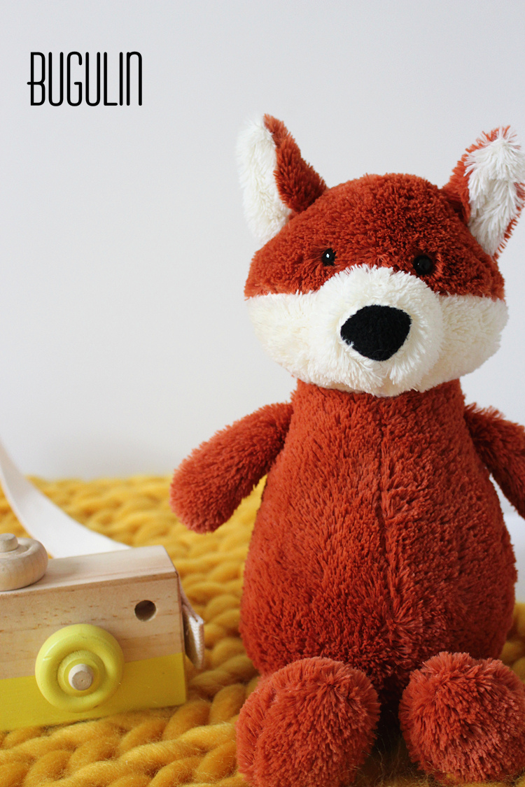 桔色小狐狸娃娃毛绒公仔儿童陪睡玩偶安抚玩具男友女情人节