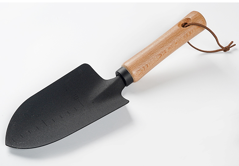 jing ping日式黑铲三件套园艺工具翻土种植赶海铲子耙子种花家居园艺