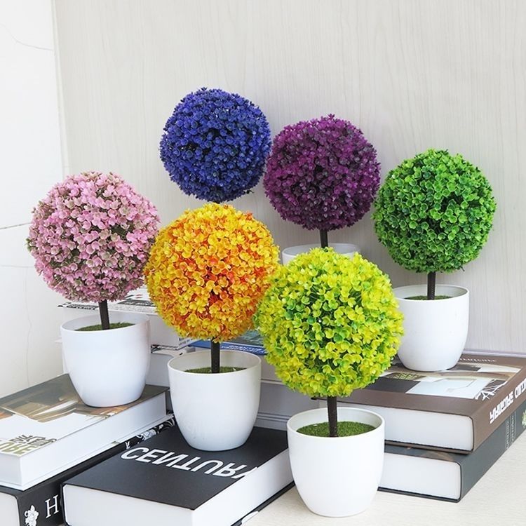 假花塑料花干花仿真花客厅餐桌摆件花束装饰品绿植植物小盆栽摆设单盆