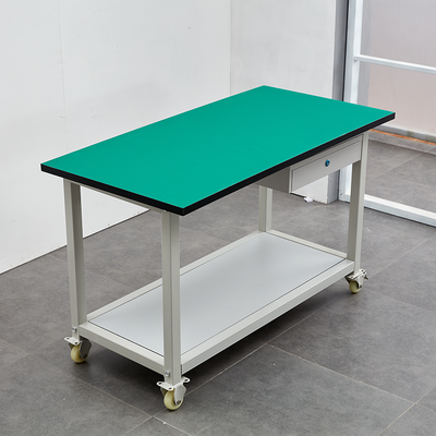 正龙之星防静电作台工作台可移动三层双层车间作台手推车带轮子实验室