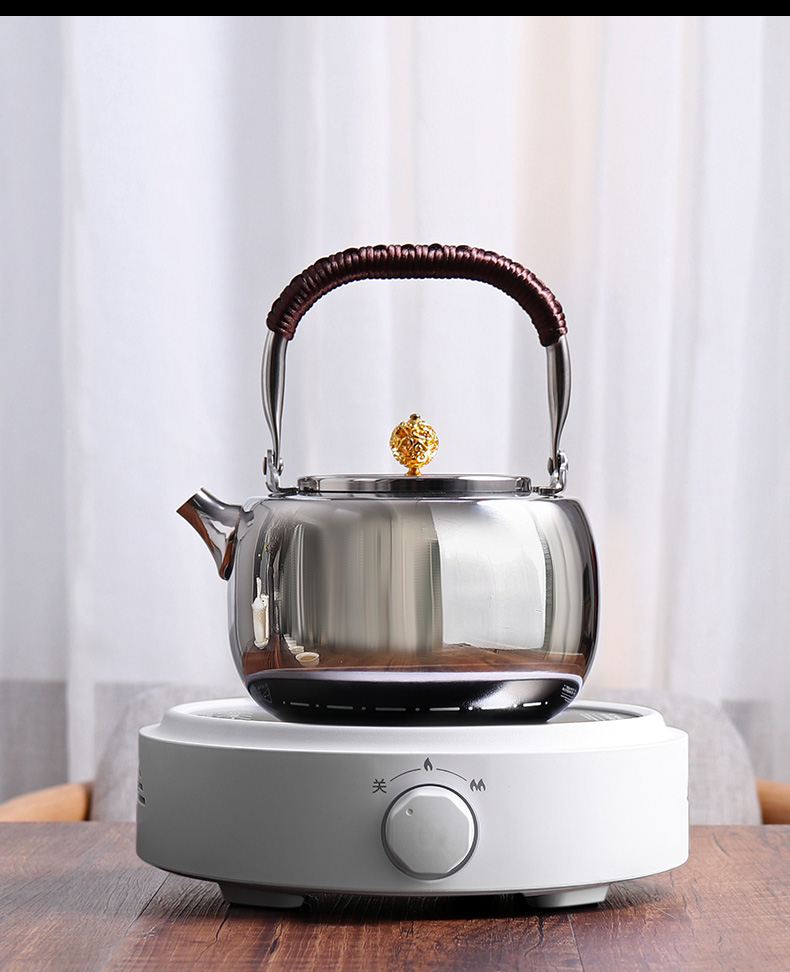 三维工匠烧水不锈钢茶壶功夫茶具泡茶壶煮茶器家用小型简约电陶炉套装