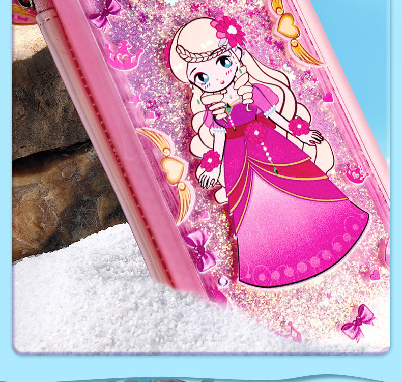 叶罗丽笔袋流沙大容量女生2021新款流行文具袋高级可爱儿童铅笔盒绿色