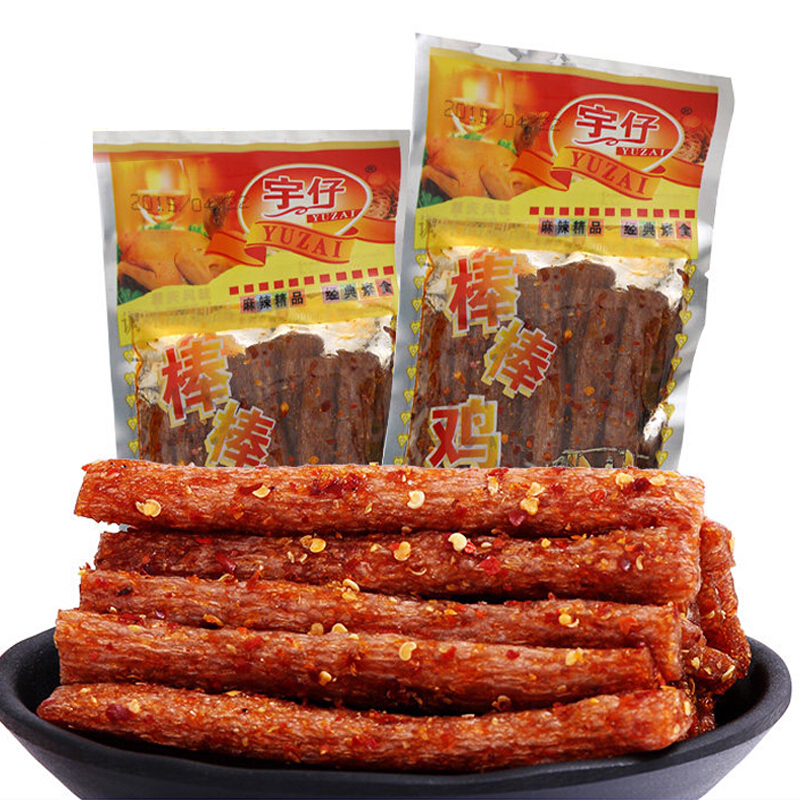 安徽特产80后怀旧辣条宇仔棒棒鸡26休闲零食多省免运费棒棒鸡0刀肉
