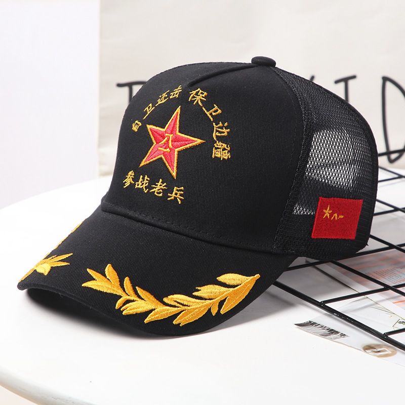 退伍老兵八一纪念帽老年男士棒球帽子春秋款长檐鸭舌帽夏季遮阳帽