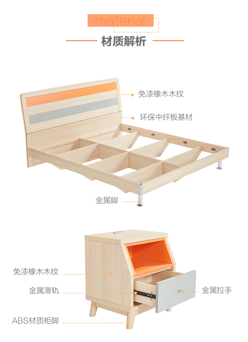 现代床的安装步骤图图片