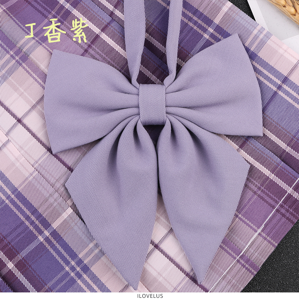 newlake纯色基础款平角羽根双层jk领结领花日系百搭小物制服衬衫领带