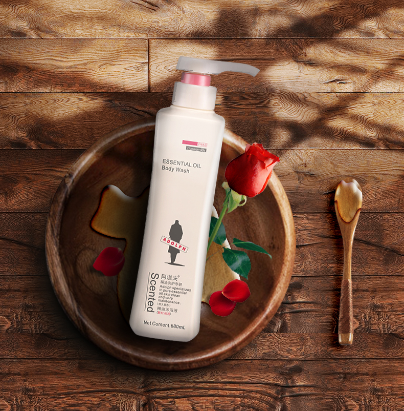阿道夫香水沐浴露魅红诱惑精油沐浴原液留香680ml