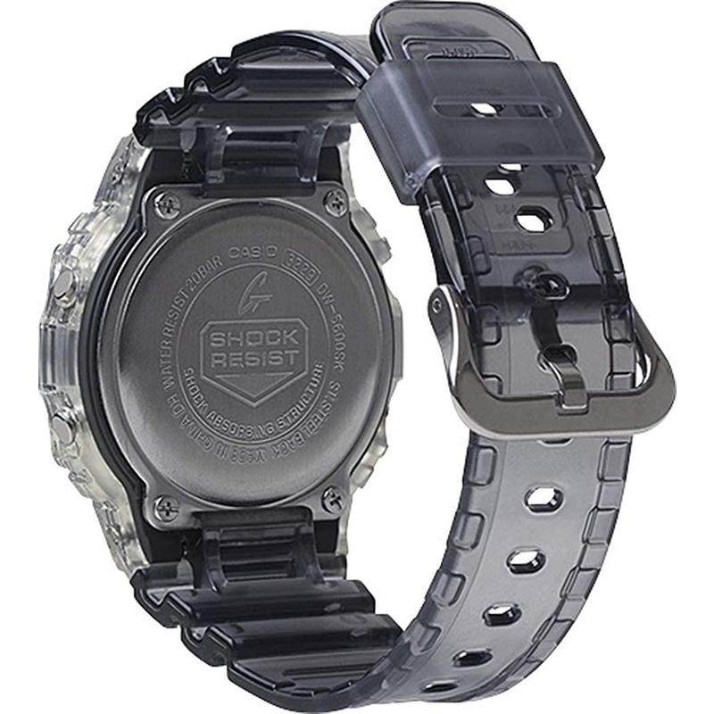 dw5600nasa211 卡西欧(casio)g-shock新款冰韧系列透明防水防震时尚双